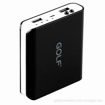 6,600mAh rechargeable portable power bank with two USB output